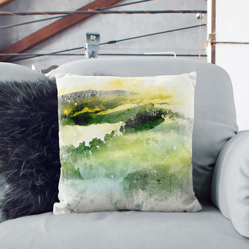 Square Throw Cushion, 55cm H x 55cm W x 20cm D, White