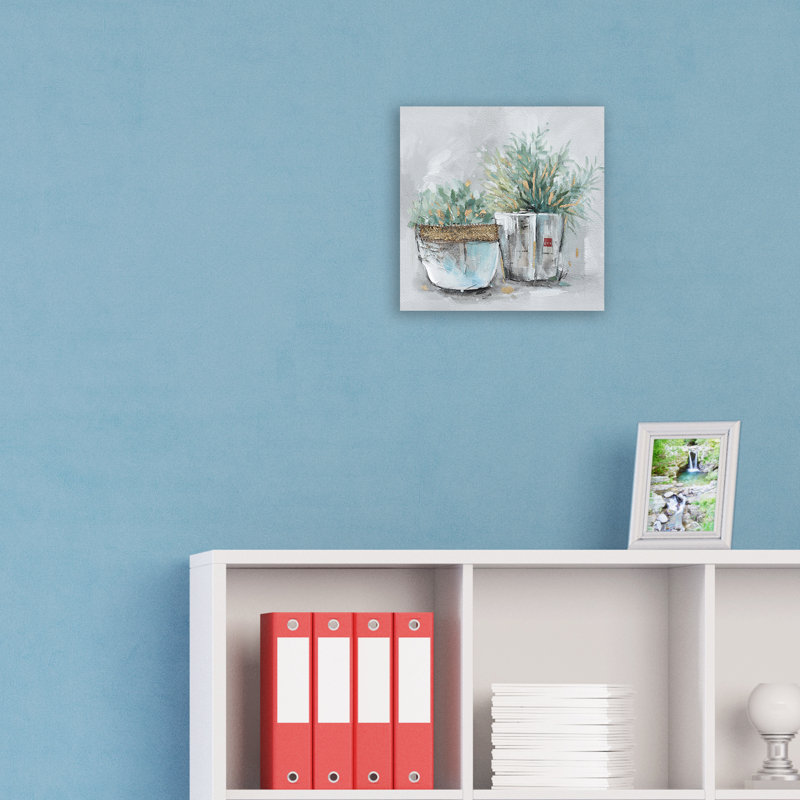 Peinture sur toile tendue, H 12 po x l 12 po x P 1,5 po