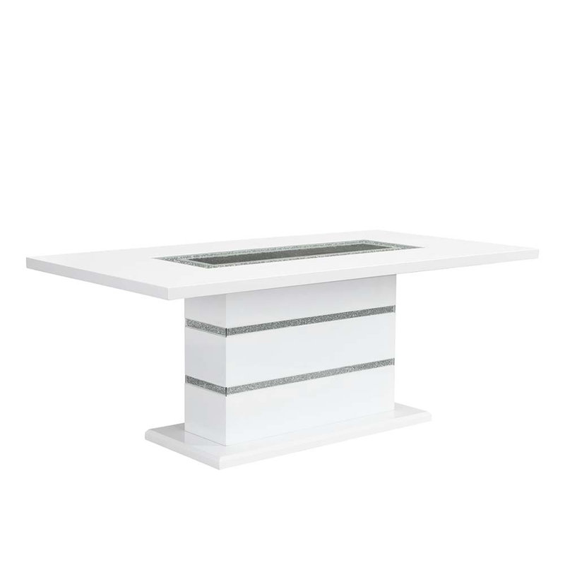 Table à manger avec base de piédestal