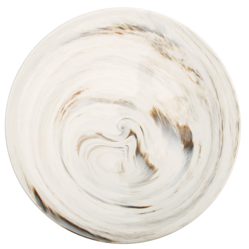 Marble 11" Coupe Plates, by Luzerne