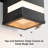 11.8" Black Outdoor Wall Light