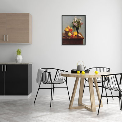 «Fruit & Flowers Still Life», estampe numérique encadrée par Stellar Design Studio