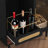 31.5" W Modern Liquor Cabinet with Wine Glass Rack and Storage Drawer-1137839380