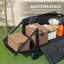 Outsunny Folding Trolley on Wheels, Garden Cart with Openable Sides-111159931