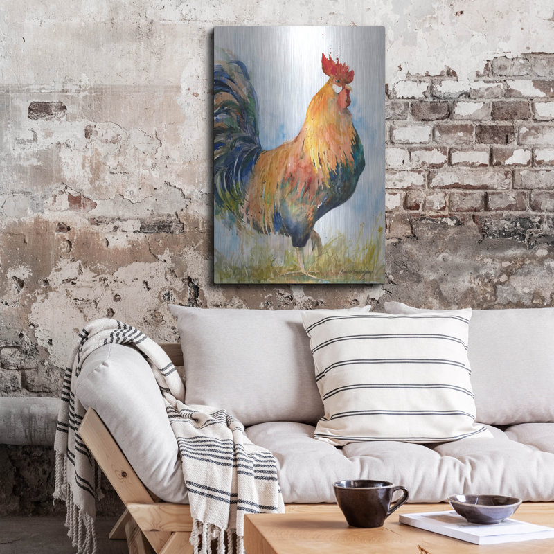 «On A Stroll» par Annelein Beukenkamp, art mural en métal, 16 po x 24 po, H 36 po x l 24 po