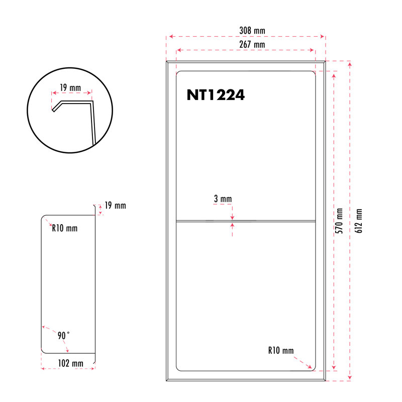 NT1224BL, Argent