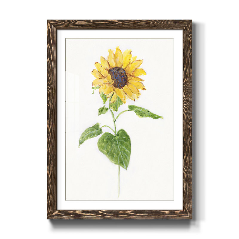Tournesol I - impression, Noyer, H 44 po x l 31 po x P 1 po