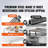 SUS201 Stainless Steel Folding Prep Table 48 x 30 Inch 1 Piece Silver Space-Saving