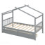 Lit simple, maison en bois avec tiroirs-473937363-473937360
