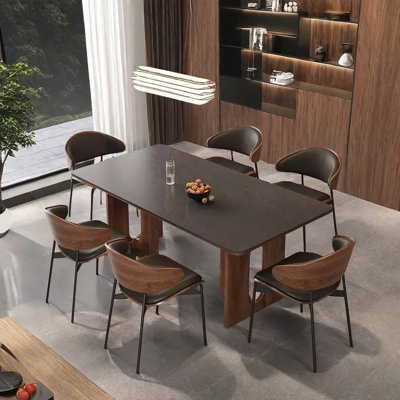 Retro simple dining table sets