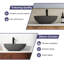 CASAINC Maple 15.35'' Concrete Oval Bathroom Sink-86669223