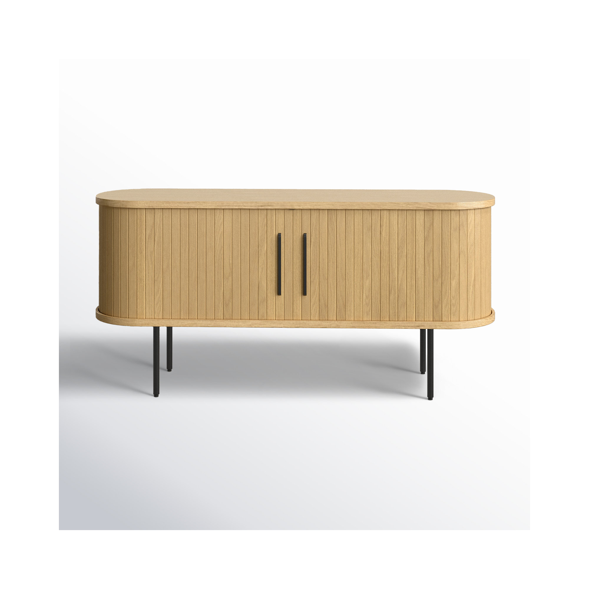 Iris 71'' Media Console, Natural Oak