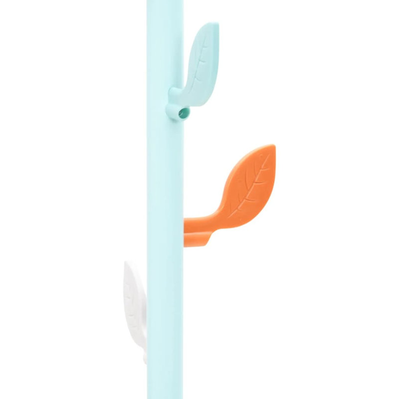 Tusten Iron Freestanding Coat Rack, Blue