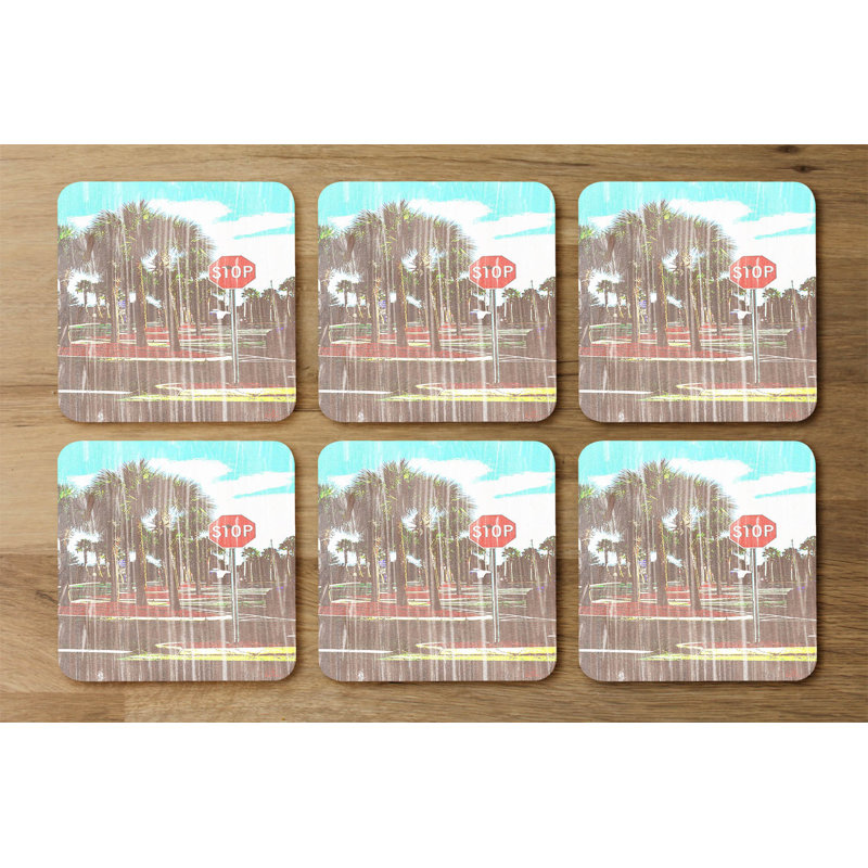 Square 6 Piece Coaster Set