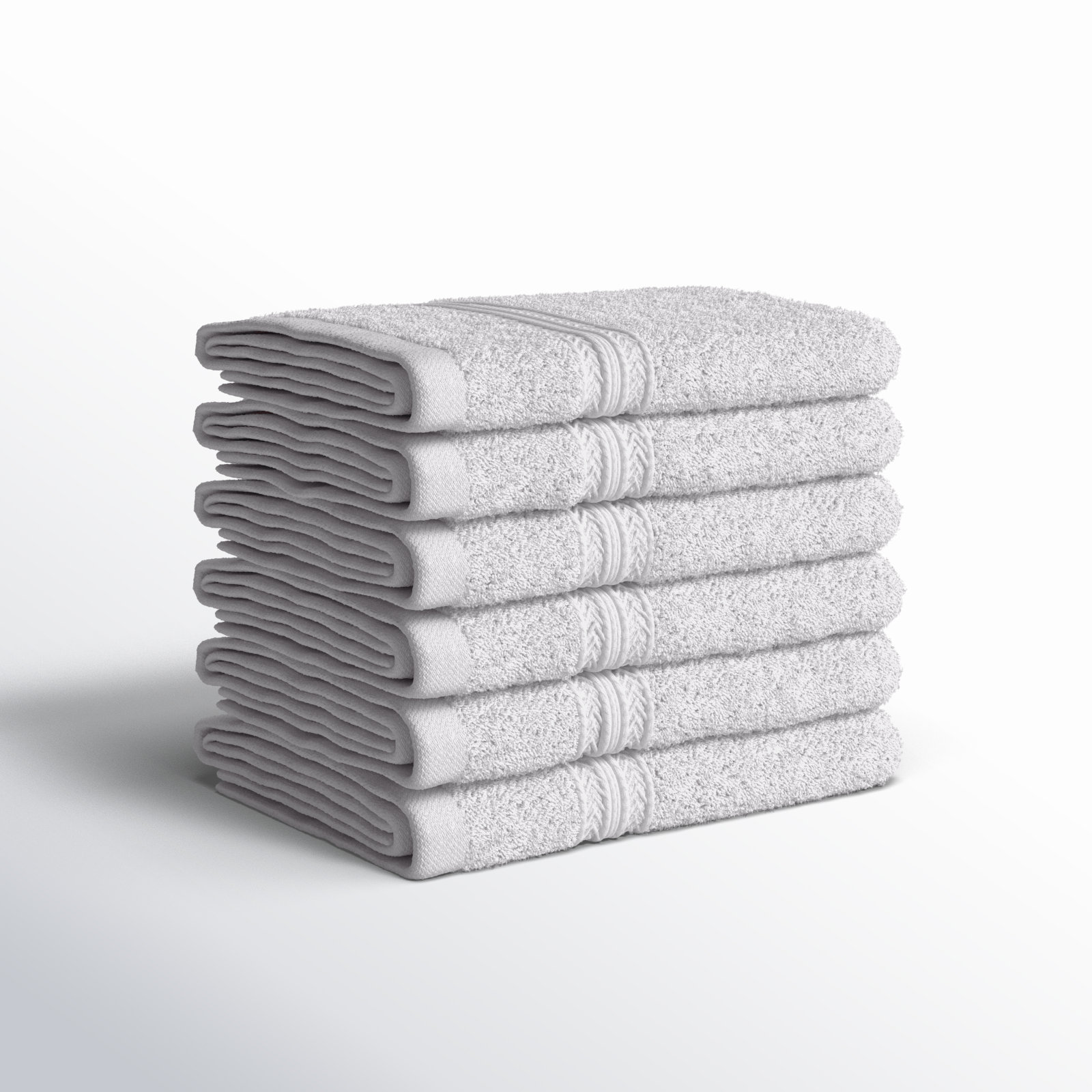 Simba Eco-Friendly Sustainable Cotton Washcloth Towel, Silver