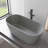 59'' Concrete Freestanding Solid Surface Outdoor Soaking Stone Bathtub Terrazzo-112324821