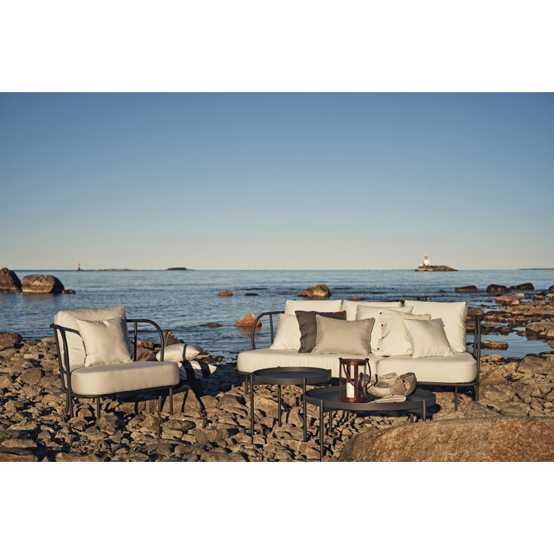 Saltö Lounge Table, 33" W x 33" L x 14" H, Charcoal Gray