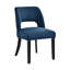 Chaise de salle à manger Nakenzie en lin avec pieds en bois massif (ensemble de 2)-1039089832