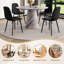 Ensemble de table de salle à manger 45 po avec chaises rembourrées 4/6-801702258