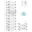 20 Pair Stackable Shoe Storage Cabinet