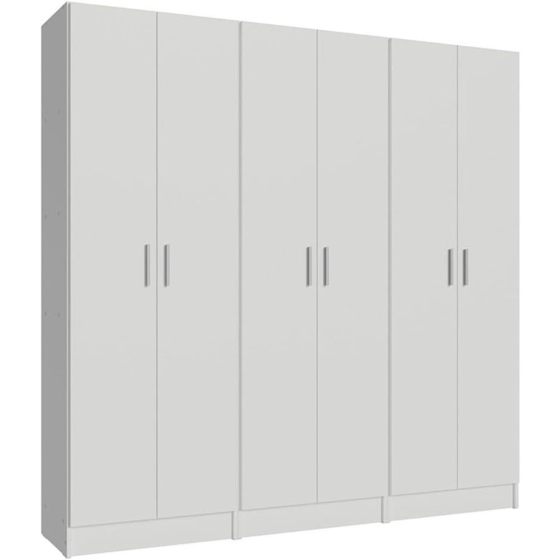 Armoire garde-robe avec garde-robe et garde-robe 6 pièces