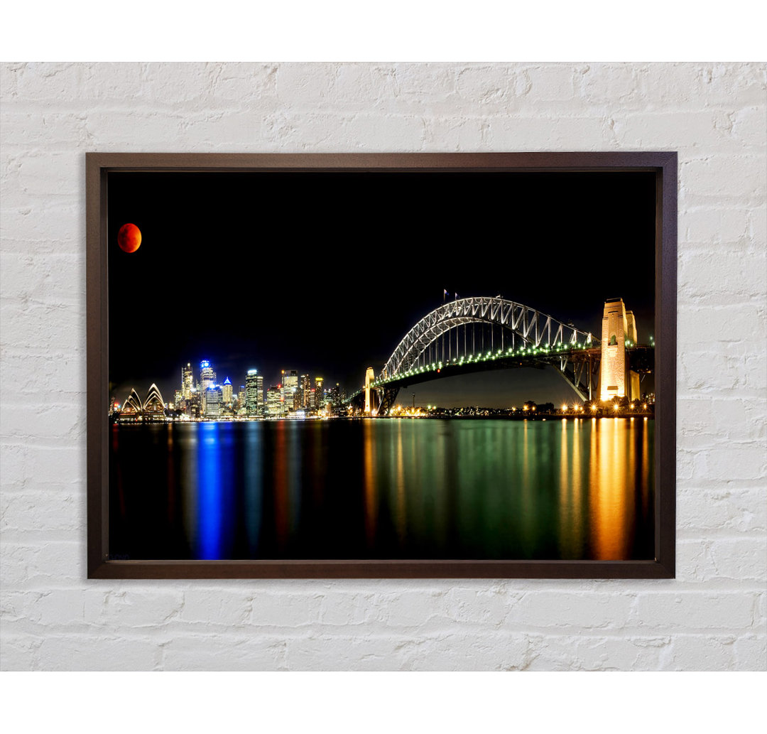 Sydney Harbour Bridge Opera House - Einzelbildrahmen Kunstdrucke auf Leinwand