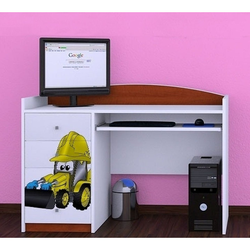 Iain 125cm Computer Desk, Brown