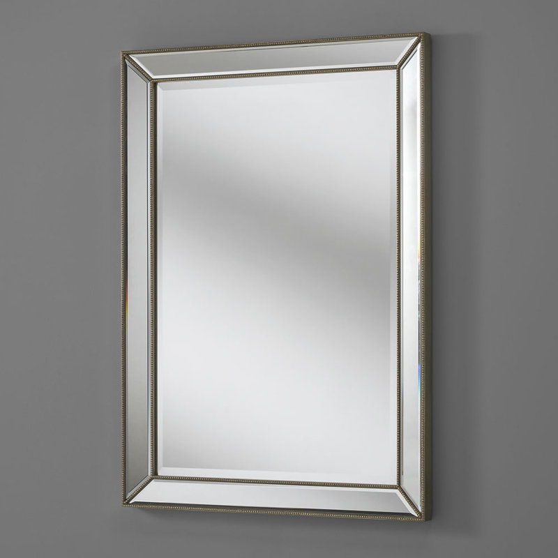 Sheringham Flat Wall Mirror, 91cm H x 61cm W