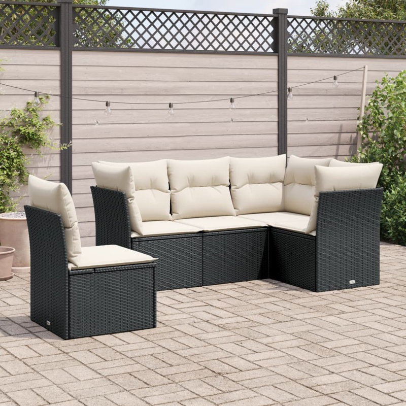 Vidaxl Garden Sofa Set PE Rattan Medium