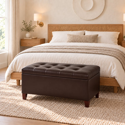 Banc de rangement pour repose-pieds Mogadore Home