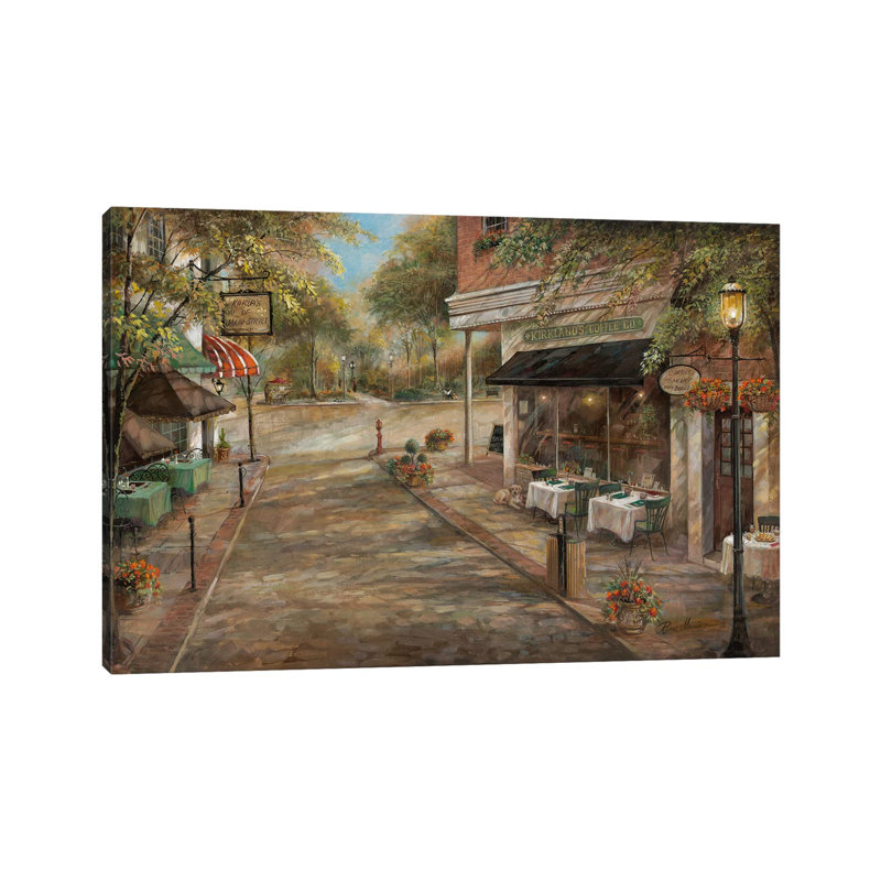 «My Kinda Town» par Ruane Manning - reproduction d'art, H 40 po x l 60 po x 1,5 po, Toile tendue, Aucun mat