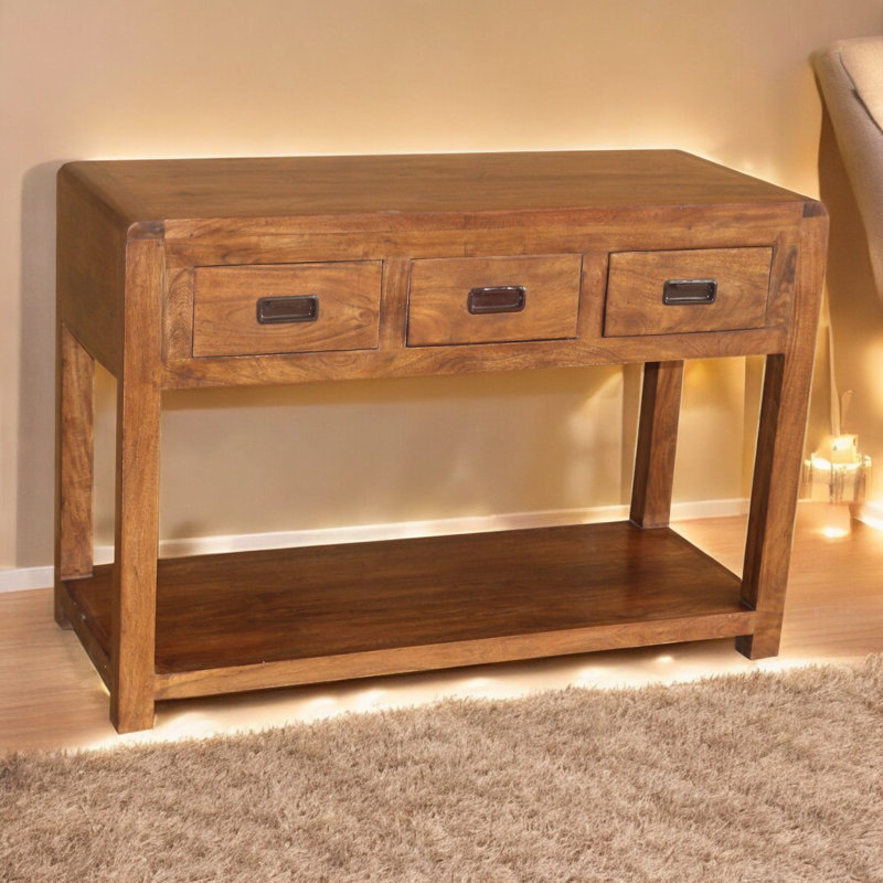 110cm Solid Wood Console Table