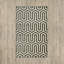 Tapis géométrique ivoire / gris-17264906