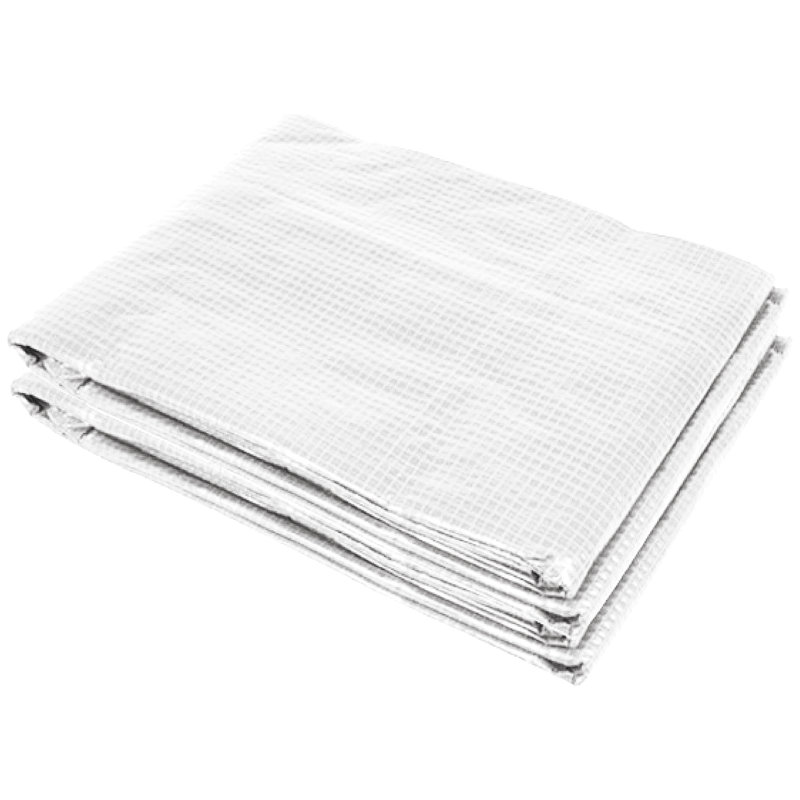 Couvercle de serre en plastique de remplacement, bâche imperméable robuste, Blanc, H 78,75 po x l 118 po x P 78,75 po