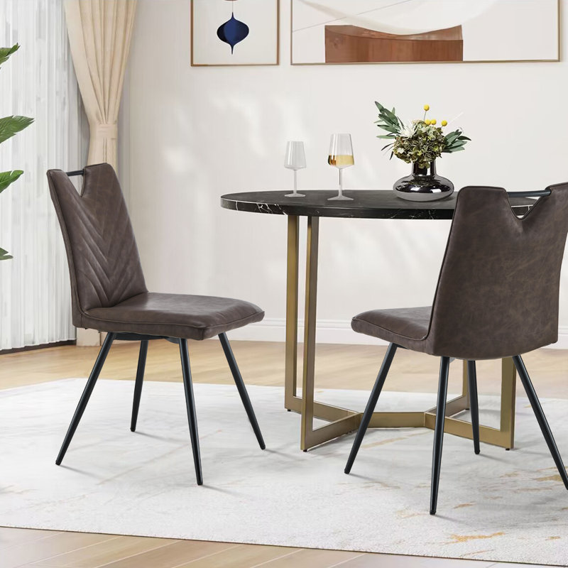 Kazmierski Velvet Upholstered Side Chair in Grey, Brown