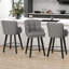 Tabouret de bar 26 po pivotant sur 360 ° à hauteur de comptoir 26 pi, chaises de îlot de cuisine avec pieds en bois-1351705097-1351488994