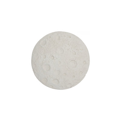 Crater Wall Art, 22", White Stone