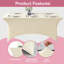 Grande nappe rectangulaire de 6 pi, couvertures en tricot extensibles de 180 g / m², disponible en plusieurs couleurs, convient aux restaurants d'hôtel, aux cuisines, aux bureaux et aux longues décorations de salle de réception. Premium et élégant-705967888-705967892