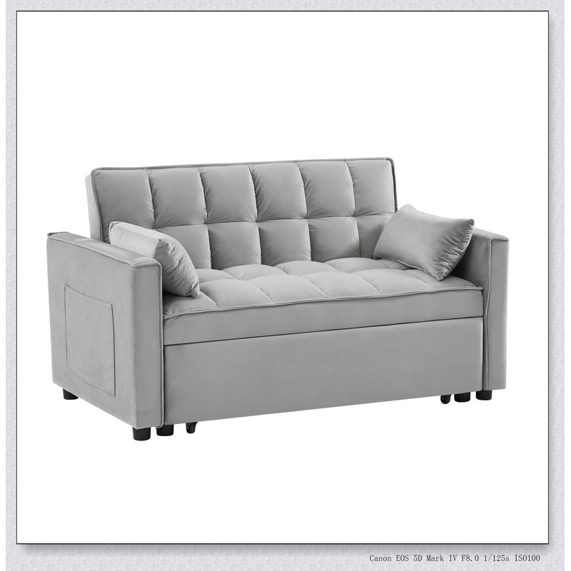 Canapé convertible polyvalent avec lit escamotable et coussins moelleux pour le salon, parfait pour le confort et l'efficacité de l'espace.