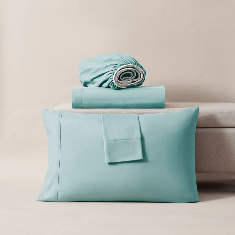 Ensemble de draps ultra doux et respirant Hotel Collection, Turquoise, Très grand californien