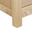 Jeffrey 52cm W Solid Wood Bedside Table