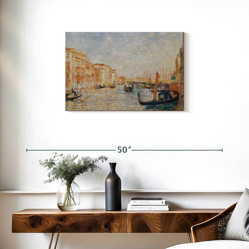 Lilie Grand Canal, Venise, 1881, H 20 po x l 30 po