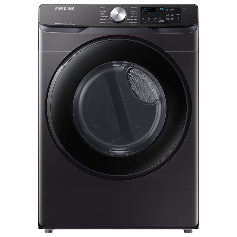 Samsung 7.5 cu. ft. Smart Electric Dryer with Sensor Dry, Brushed Black