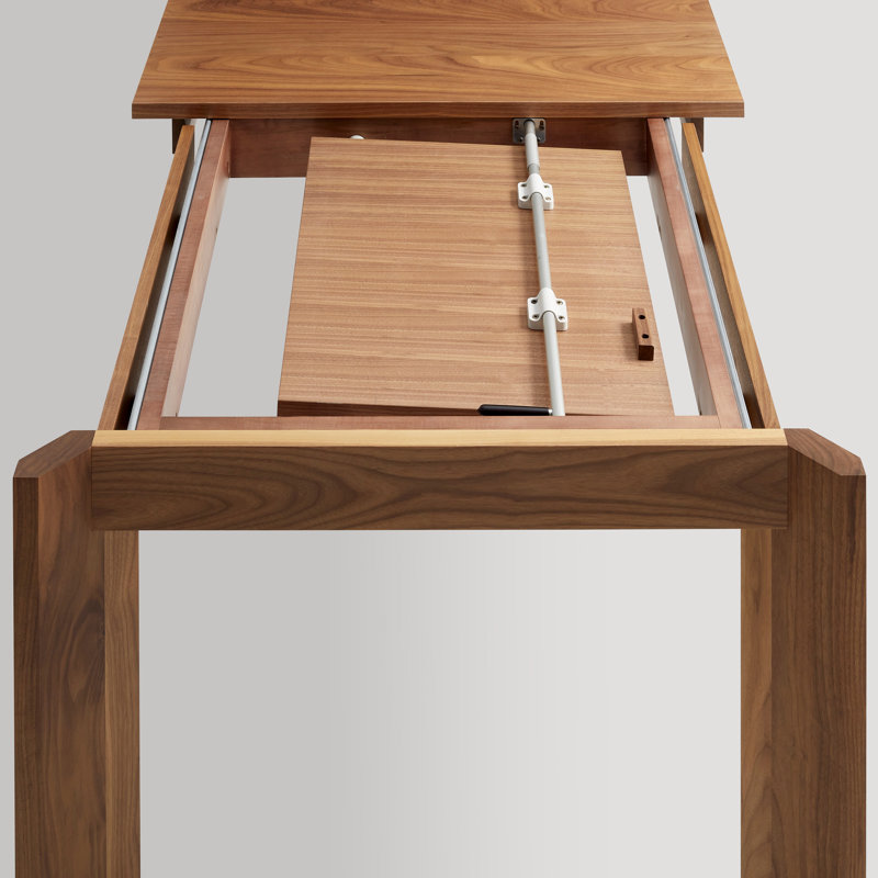 Moreover Solid Wood Dining Table, Walnut, 37" W x 84" L