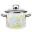 Daisy Fields Enamelware Pot with Glass Lid