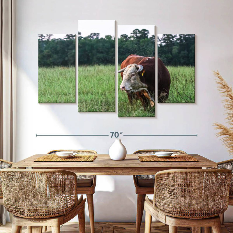 Hereford Bull, 42" H x 68" W
