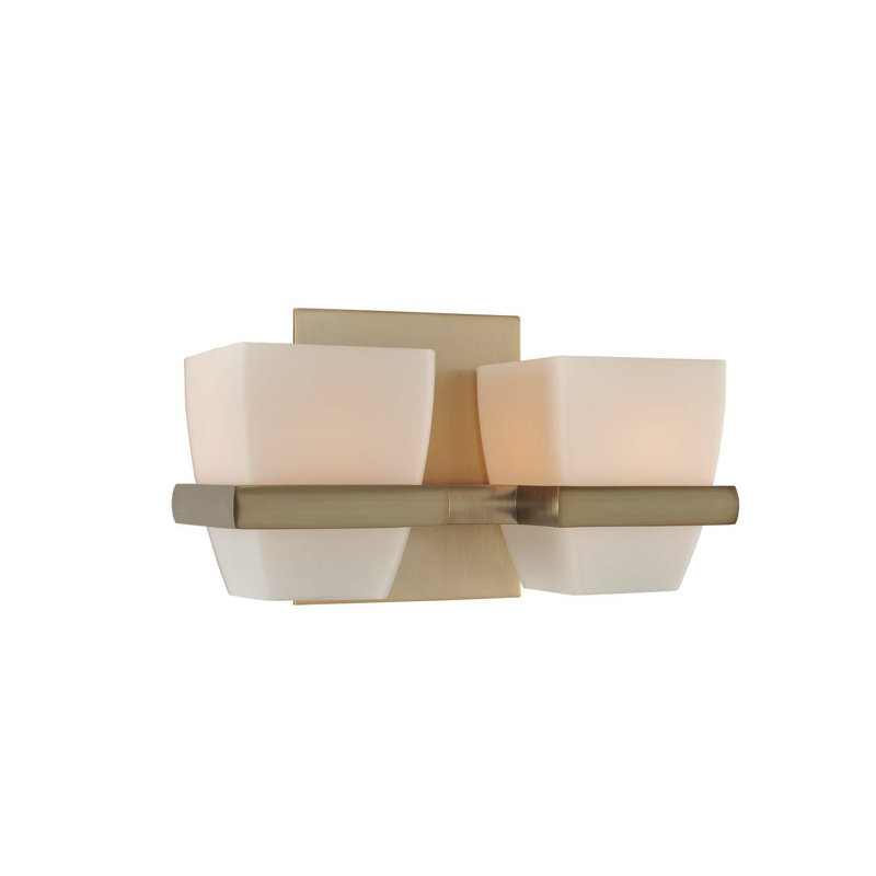 Modern Chrome 2-Light Dimmable Bath Sconce