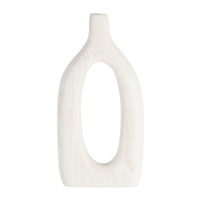 Rustic Wood Decorative Vase