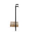 Tablette décorative industrielle en fer et en bois, 15,7 x 5,9 x 17,7, en bois, style décoratif, décor moderne