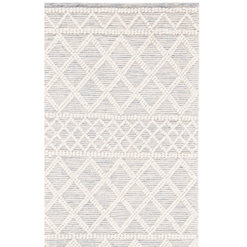 Jacques Hand-Woven Wool and Cotton Southwestern Rug, Rectangle 5' x 8'